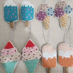 8 Ice Cream Ornaments